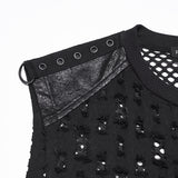 Effigy Men's Gothic Vest Top in Black