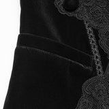 Pale Vigil Men's Gothic Zipped Brocade Waistcoat in Black