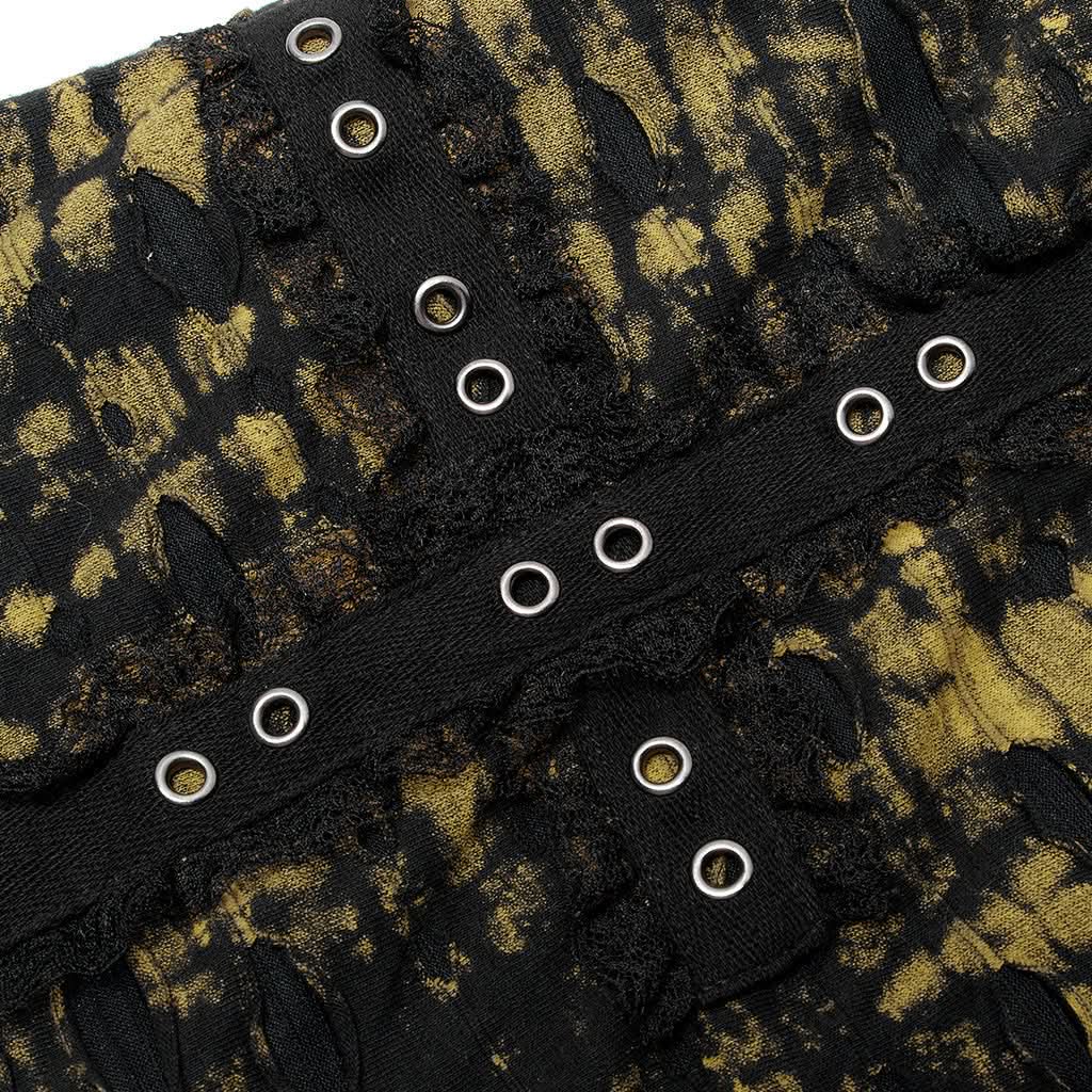 Electra Tie-dyed Mini Skirt (Yellow) - PunkRave