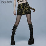 Electra Tie-dyed Mini Skirt (Yellow) - PunkRave