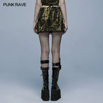 Electra Tie-dyed Mini Skirt (Yellow) - PunkRave