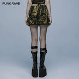 Electra Tie-dyed Mini Skirt (Yellow) - PunkRave