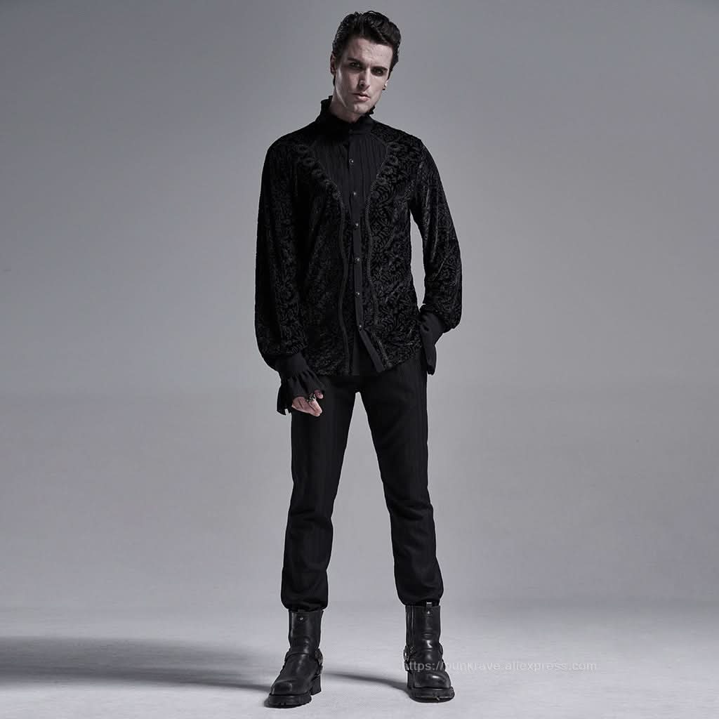 Void Printed Dress Shirt - PunkRave