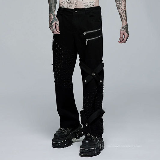 Judas Distressed Trousers - PunkRave