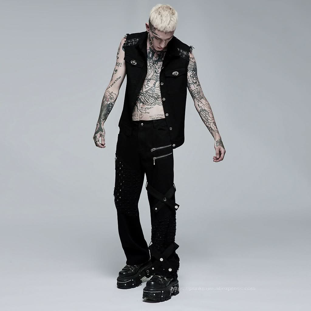 Judas Distressed Trousers - PunkRave