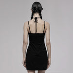 Valerie Bodycon Dress (Solid Black) - PunkRave
