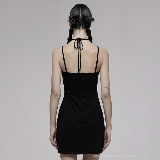 Valerie Bodycon Dress (Solid Black) - PunkRave