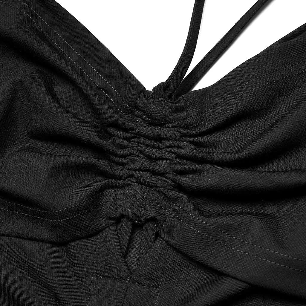 Valerie Bodycon Dress (Solid Black) - PunkRave