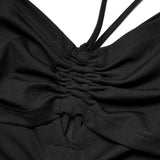 Valerie Bodycon Dress (Solid Black) - PunkRave