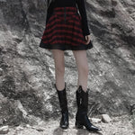 Seori A-Line Skirt (Checkered) - PunkRave