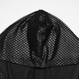 Corvid Men's Gothic Lace Up Top in Leopard Print