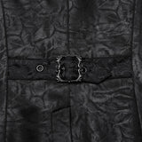 Celestia Gothic Distressed Jacquard Ruffle Shoulder Waistcoat Men's