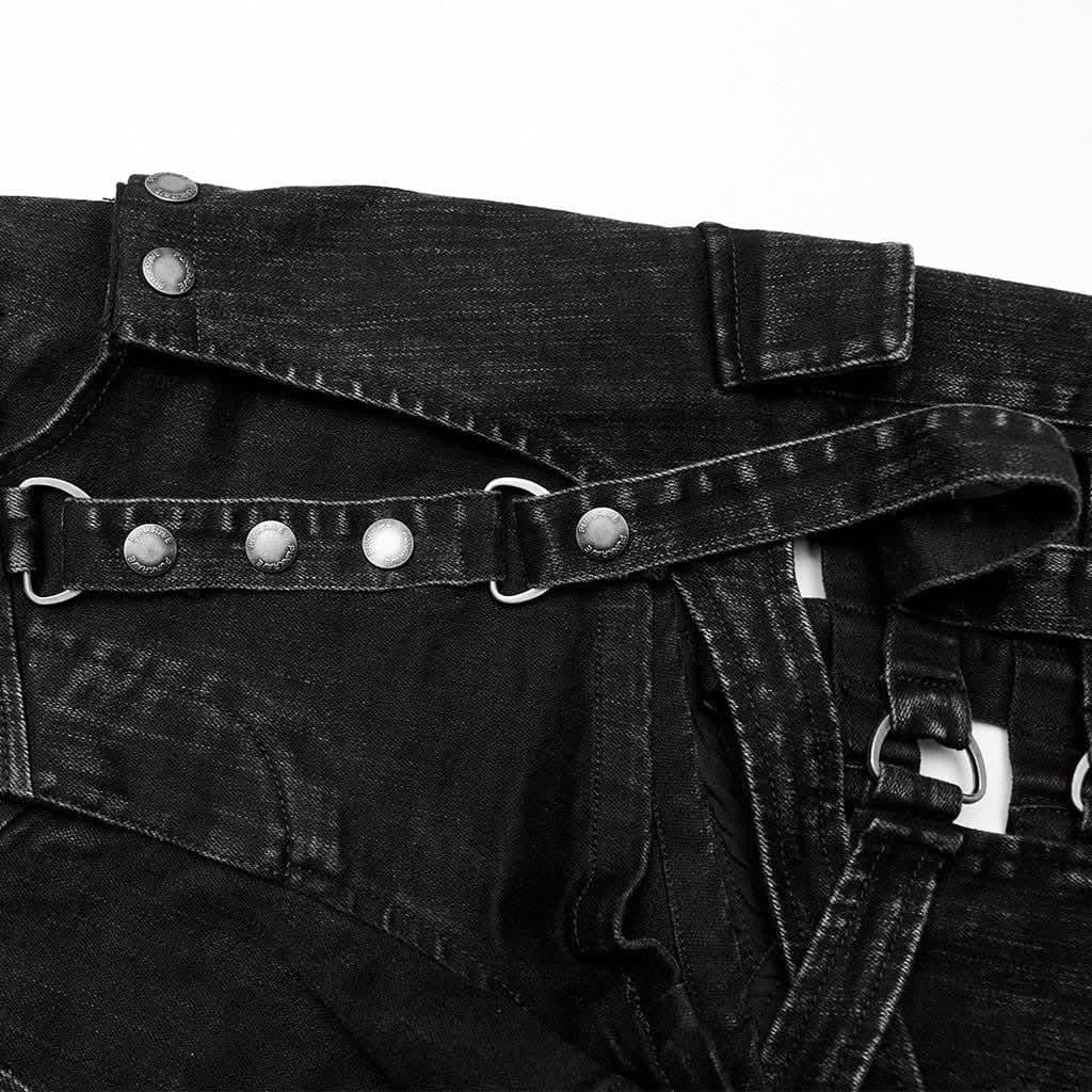 Pauline Denim Shorts/Skirt - PunkRave