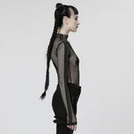 Razzle Dazzle Mesh Tee - Black - PunkRave