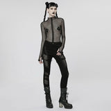 Razzle Dazzle Mesh Tee - Black - PunkRave