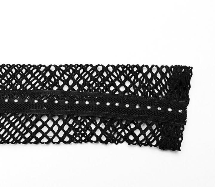 Razzle Dazzle Mesh Tee - Black - PunkRave