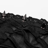 Recorded Butterflies Bandeau Top - Black - PunkRave