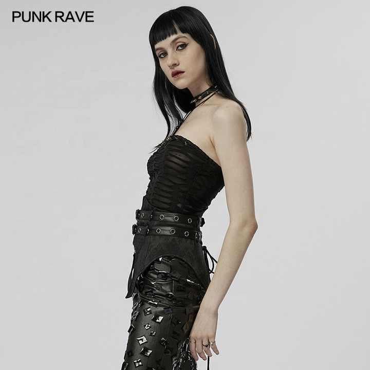 Recorded Butterflies Bandeau Top - Black - PunkRave
