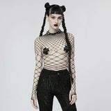 Eternal Vacation Mesh Bodysuit - Black - PunkRave
