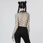 Eternal Vacation Mesh Bodysuit - Black - PunkRave