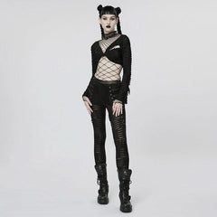 Eternal Vacation Mesh Bodysuit - Black - PunkRave