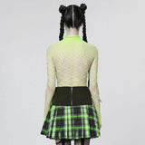 Eternal Vacation Mesh Bodysuit - Green - PunkRave