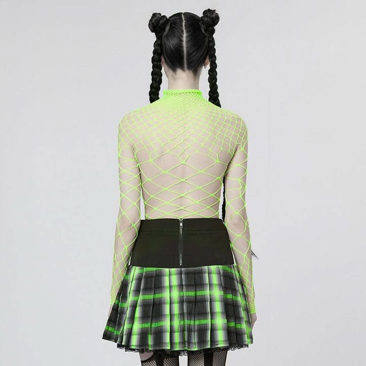 Eternal Vacation Mesh Bodysuit - Green - PunkRave