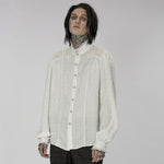 Midnight Mirage Peasant Shirt - White - PunkRave
