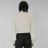 Midnight Mirage Peasant Shirt - White - PunkRave