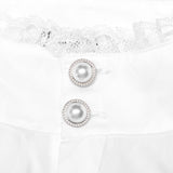 Midnight Mirage Peasant Shirt - White - PunkRave
