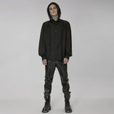 Midnight Mirage Peasant Shirt - Black - PunkRave