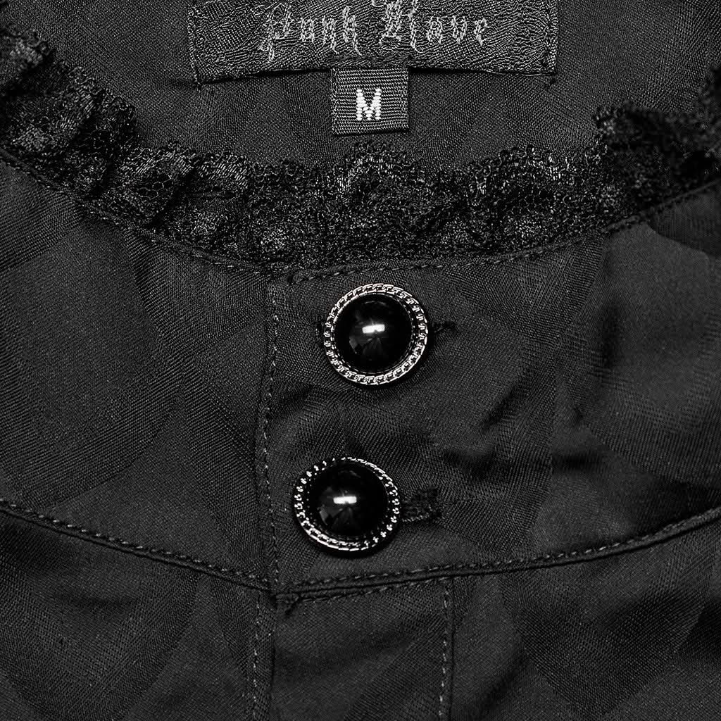 Midnight Mirage Peasant Shirt - Black - PunkRave