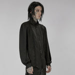 Midnight Mirage Peasant Shirt - Black - PunkRave