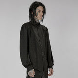 Midnight Mirage Peasant Shirt - Black - PunkRave