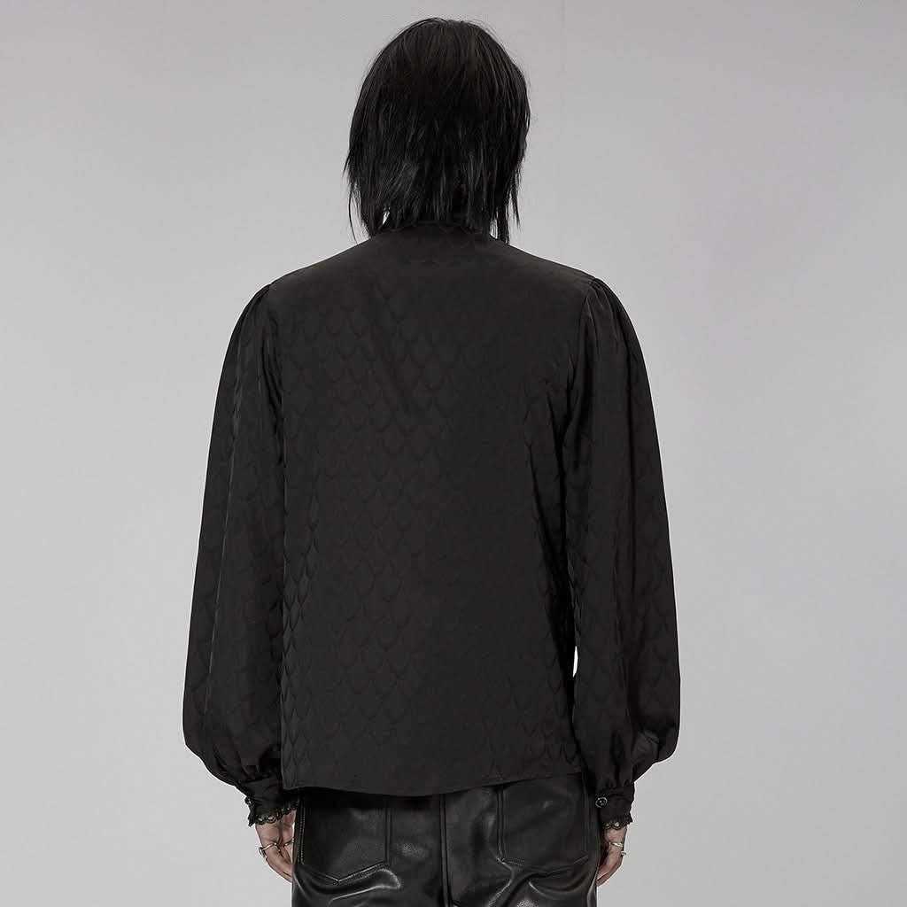 Midnight Mirage Peasant Shirt - Black - PunkRave