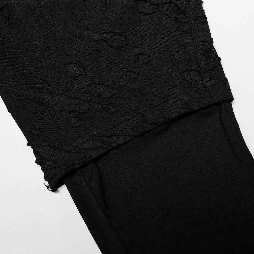 Purge Distressed Pants - Black - PunkRave