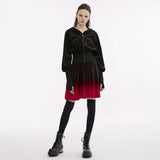 The Knight Gradient Dress - Black Red - PunkRave