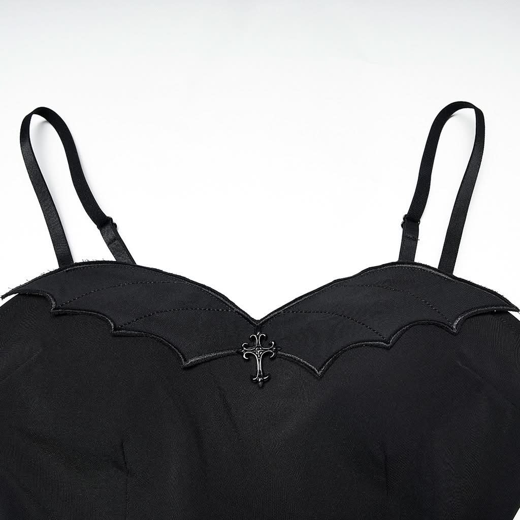 Waning Slip Dress - Black - PunkRave