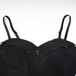 Waning Slip Dress - Black - PunkRave