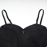 Waning Slip Dress - Black - PunkRave