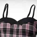 Waning Slip Dress - Black Pink - PunkRave