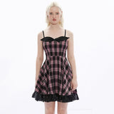 Waning Slip Dress - Black Pink - PunkRave