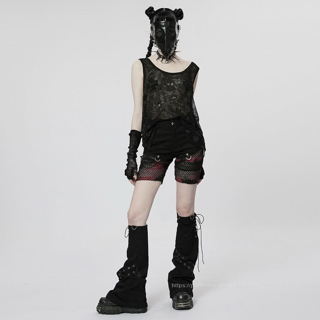 Skull Galore Tank Top - Black - PunkRave