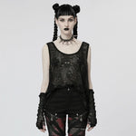 Skull Galore Tank Top - Black - PunkRave