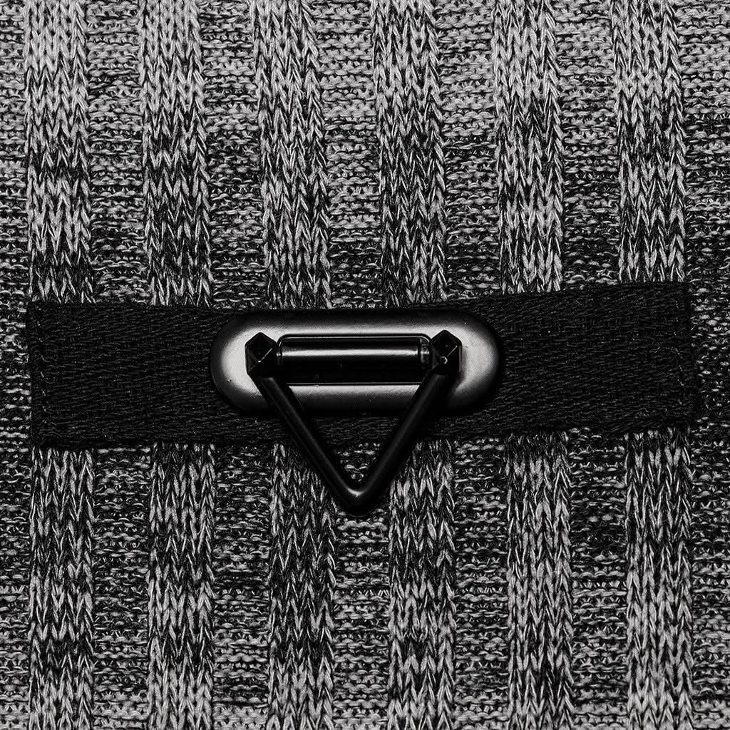 Sludge Grunge Striped Tee - Gray - PunkRave