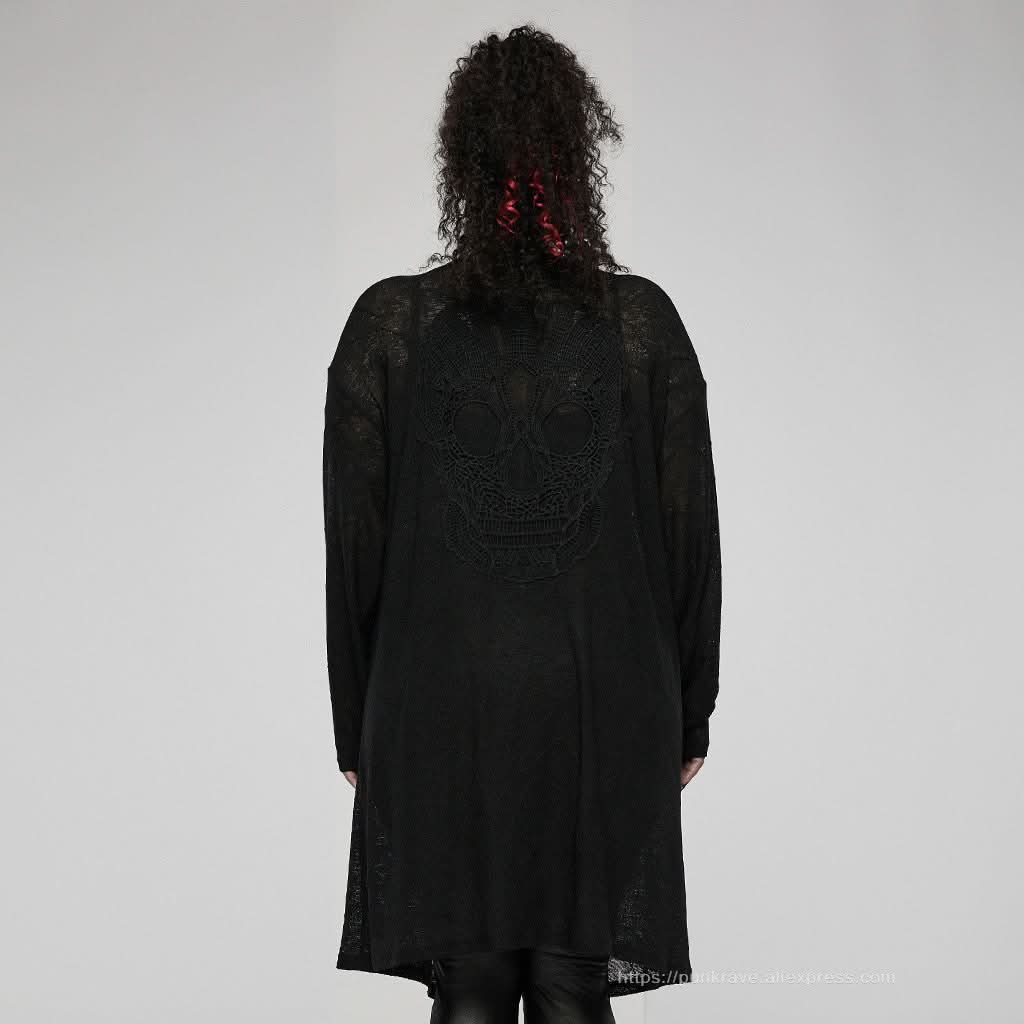 Funeral Embroidered Cardigan - PunkRave