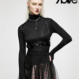 Bite Me Faux Leather Harness - PunkRave