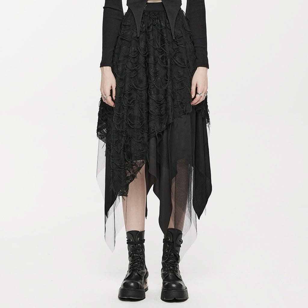Victorian Victoria Mesh Skirt - PunkRave