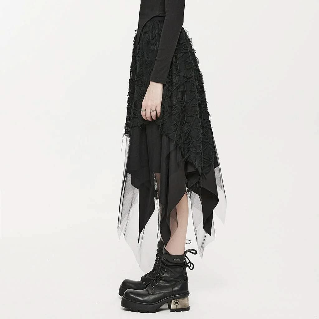 Victorian Victoria Mesh Skirt - PunkRave
