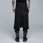 Orpheus Distressed Kilt With Leather Straps - PunkRave